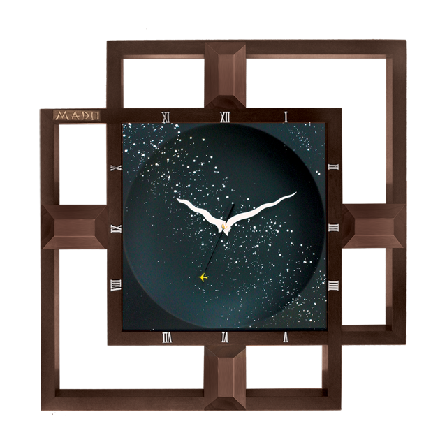 Настенные часы Модель Т062-1 BR (MD-180) «Хоси сора» (Звездное небо)