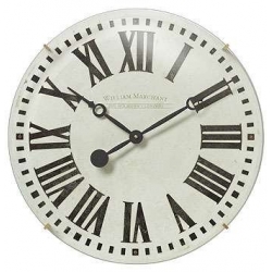 Настенные часы Timeworks WMCG18  WILLIAM MARCHANT CREAM GLASS